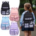 thumbnail image 1 of Vaidha Cute Girls' Lightweight Backpack With Bowknot Suitable For Primary And Junior Good School Students, 1 of 5