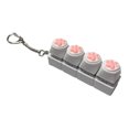 thumbnail image 2 of LAMDAWE 1PCS Cute Catpaw ClickyKeyboard FidgetToy Keychain,Light Up and No Light Keyboard Toys Novelty Stress Reliefing SensoryToys Anxiety Keyboard Keychain Gift forOffice School Travel, 2 of 5