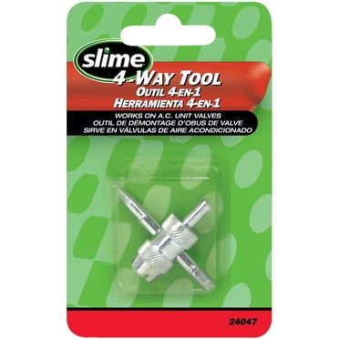 Outil à 4 utilités pour valves de pneus de Slime