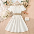 thumbnail image 4 of Girls Summer Outfits A-Line Flowy Dress Teen Sundress Teens Dresses 10-11 Years, 4 of 7