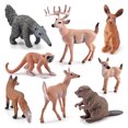 thumbnail image 4 of Simulation Forest Wild Animals Model Ornaments Rabbit Beaver Monkey Anteater Action Figure Toys For Children Gifts, 4 of 6