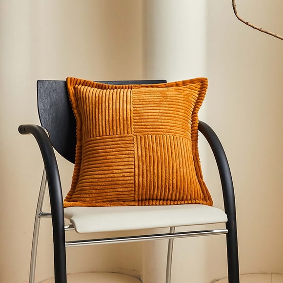 RKSTN Throw Pillows Solid Color Corduroy Corn Patchwork Crimped Pillow Cushion Cover Soft Throw Pillows for Couch Living Room Outdoor,Decorative Pillowcase