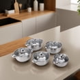 thumbnail image 3 of Ensemble de Casseroles en Acier Inoxydable, Ensemble de 5 Pcs pour la Maison, 3 of 7