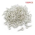 thumbnail image 3 of 100 Pcs Vis à Illets Goupilles en Métal pour Bijoux en Argile Perles en Résine Plastique 10mm, 3 of 6