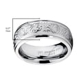 thumbnail image 5 of Women's 7MM Stainless Steel Ring Engraved Florentine Design, 5 of 5