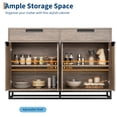 thumbnail image 4 of Kojooin Buffet Bahut de 55 Po, Grande Armoire de Rangement de Cuisine Moderne avec 2 Tiroirs et 4 Portes, 4 of 8
