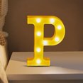 thumbnail image 1 of TopLLC Christmas Decor LED Letter Lights Sign Light Up For Home Party Wedding Decoration Light Up Letters Alphabet Letter Sign Battery Powered For Christmas Birthday Party Decoration warning light, 1 of 4