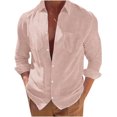 thumbnail image 1 of RKSTN Cardigan pour Homme Décontracté Mode Col Rabattu Chandail Uni Manches Longues Hauts en Coton Décontractés Stylés pour l'Automne, 1 of 9