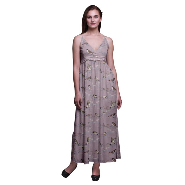 Bimba Robe Longue d'Été Sans Manches à Imprimé Teinture sur Nœuds Décontractée Maxi de Plage pour Femmes - Grand