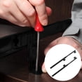thumbnail image 3 of FRCOLOR 1 Pair Large Keyboard Tray Slide-out Keyboard Stand Keyboard Slide for Office, 3 of 5