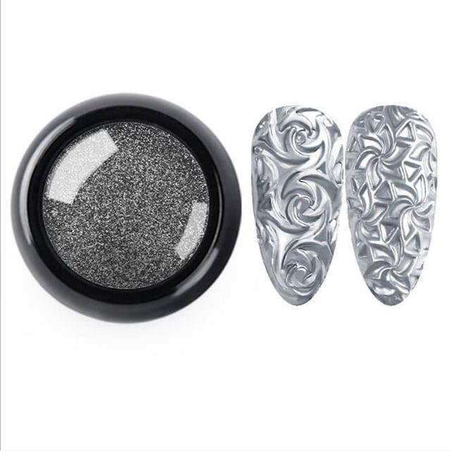 PVCS Nail Glitter Mirror Powder 3D Relief Special Powder