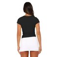 thumbnail image 3 of Gupgi Women Crop Top Basic Slim T-Shirts Summer Solid Color Tees, 3 of 9