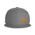 thumbnail image 3 of DouZhe Flat Brim Cap Snapback Hat, Play Game Eat Sleep Sign Prints Adjustable Gray Adult Baseball Cap, 3 of 6