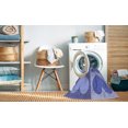 thumbnail image 2 of Ahgly Company Tapis Rond Lavable en Machine Intérieur Jeans Transitionnels Bleu, 4 Pieds Rond, 2 of 7