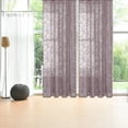 thumbnail image 3 of Elegant Lace Window Curtain for Living Room and Bedroom French Style Semi Lace Drapery with Curtain Rod Hole Polyester Fabric Light Filtering Home Curtain, 3 of 7