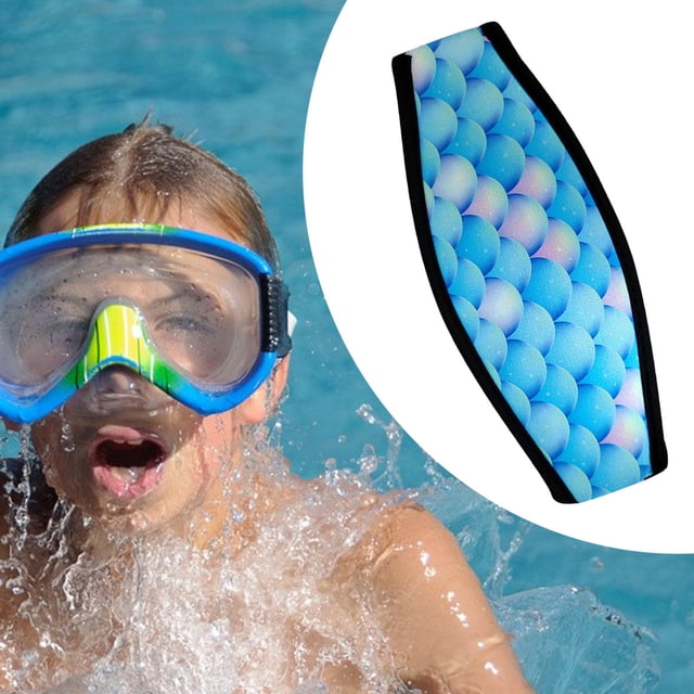 Aquatics Scuba Diving Adjustable Neoprene Replacement Snorkeling Swimming Hair Band Snorkel Head Strap , Blue Shell Pattern