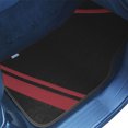 thumbnail image 3 of FH Group Carpet Liners Car Floor Mats with Faux Leather Stripes - Full Set, 3 of 5
