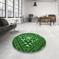 thumbnail image 4 of Ahgly Tapis Rectangulaire Lavable en Machine Intérieur Transitionnel Vert Émeraude Profond, 2 Pieds x 3 Pieds, 4 of 7