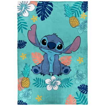 Disney Lilo and Stitch Kids Island Vibes Fleece Blanket, 100% Polyester