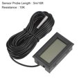 thumbnail image 2 of Unique Bargains -50 to 110 Degree 10K Digital Thermometer with 16ft NTC Temperature Sensor Probe, 2 of 6