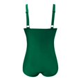 thumbnail image 4 of Huesdet Women's One Piece Swimsuit Ruched Tummy Control Bathing Suits Vintage Retro Push Up Swimwear[Green,S], 4 of 5