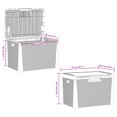 thumbnail image 4 of vidaXL Garden Storage Box with Seat Cushion Brown 125 L PP, 4 of 5