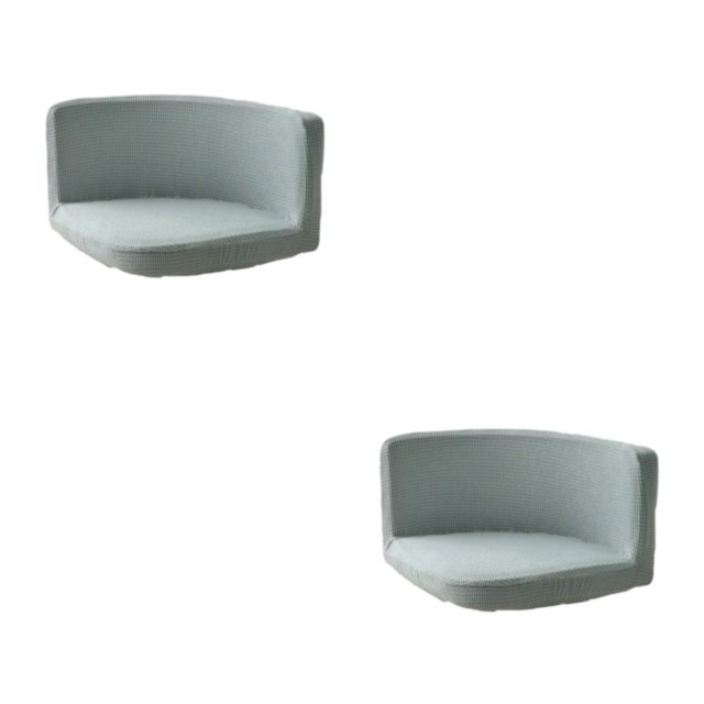 kurtrusly Trilateral Chair Covers Wide Application And Strong Elastic Chair Protection Made Easy Polyester Cover Chairs Decoration Silver gray 2Set