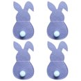 thumbnail image 1 of Daisyyozoid Ensemble de 4 Porte-Couverts Lapin Sac de Couverts Lapin de Pâques avec Queue, 1 of 1
