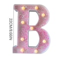 thumbnail image 1 of JilgTeok 1 Packs Colorful Light Up Letters LED Letter Lights for Proposal Statement Birthday Party Wedding Home Bar Decoration Scene Decorative Light Clearance, 1 of 3