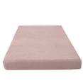 thumbnail image 2 of Birdeem Fitted Sheet, Bed Sheet with Soft Checkered Pattern, Elastic Deep Pocket Design for Non Slip Fit, 59x79 Inch Cotton Blend, Multiple Solid Colors, 2 of 9