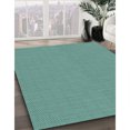 thumbnail image 3 of Ahgly Company Tapis d'Intérieur Rond Lavable en Machine Vert Transitionnel, 8 Pieds Rond, 3 of 7