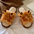 thumbnail image 5 of Kcodviy Giraffe Slippers for Women Pineapple Slippers for Women Winter Warm House Slippers Women Slippers Slip on Slippers for Women Slipper Socks for Women Heated Slippers Women, 5 of 5
