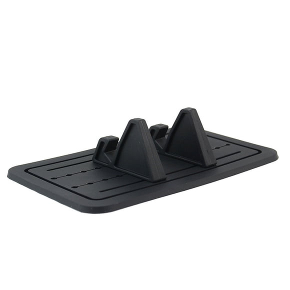 Miangastore 1 Pc Universal Silicone Mobile Phone Holder Car Dashboard GPS Anti Mat Desktop Stand Bracket(Black)
