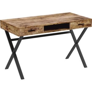 Pemberly Row 47"L 2-Drawers 1-Shelf Bureau d'ordinateur en métal en bois recu