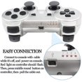 thumbnail image 2 of SAYDY Manette PS3 Sans Fil Bluetooth Manette de Jeu pour Manette SAYDY 3 Manette PS3 Sans Fil Lot de 2 Argent, 2 of 5