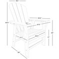 thumbnail image 2 of Paradise Adirondack Casual Patio Dining Chair, 2 of 9