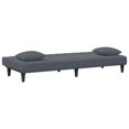 thumbnail image 3 of vidaXL 2 Piece Sofa Set with Pillows Dark Grey Velvet, 3 of 5