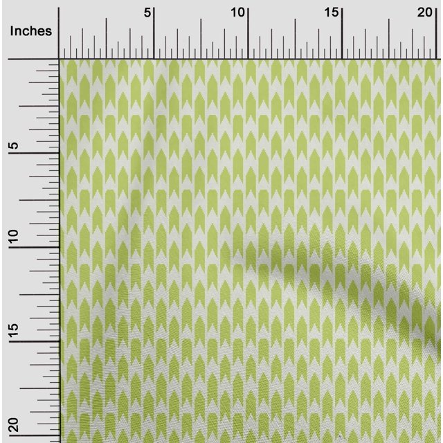 oneOone Polyester Tissu Lycra Carré & Flèche Signe Tissu Imprimé Kasuri BTY 56 Pouces de Large