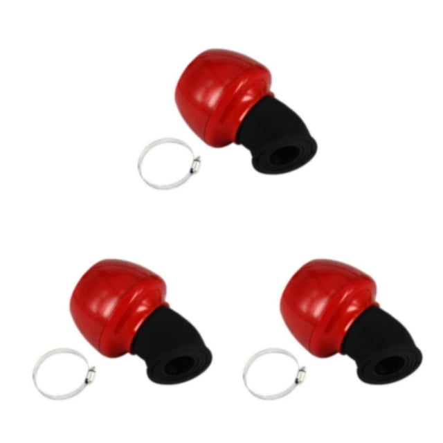 Youkk Filtre d'Admission pour Chopper Cruiser Bobber Rouge 24-48mm 3Ensemble
