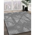 thumbnail image 3 of Ahgly Tapis d'Intérieur Lavable en Machine Carré Gris Foncé, 8 Pieds Carré, 3 of 7
