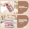 thumbnail image 4 of Meitianfacai Student Office Worker Children's Fruit Lunch Box Microwave Heating Compartment Lunch Box Plastic Fresh Style Lunch Box(Pink), 4 of 8