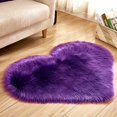 thumbnail image 3 of XZNGL Wool Imitation Sheepskin Rugs Faux Fur Non Slip Bedroom Shaggy Carpet Mats, 3 of 7