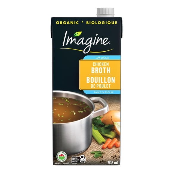 Imagine® Organic Low Sodium Chicken Broth 6 X 946ml