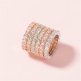 thumbnail image 3 of EGNMCR Rings Exquisite set diamond ring fashion versatile female accessories ring ring, 3 of 9