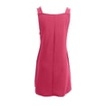 thumbnail image 5 of FAIWAD Robes Salopettes pour Femmes Été Entraînement Robe d'Été Filles Bretelle Ajustable Robe Trapèze Mini avec Poches, 5 of 5