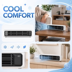 Climatiseur mural portatif, rechargeable sans lame Air Plus cool. 2026 Revenir à l'école Eventails portatifs Air Conditionneurs, 3 Ventilateur de bureau rapide, horizontal & Vertical