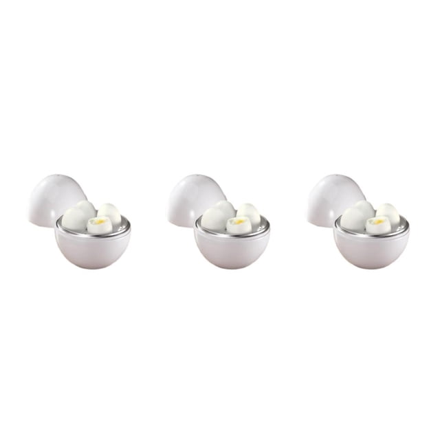 relayinert Breakfast Routine Microwave Egg Cooker Lightweight And Portable Eggs Steamer 3Set