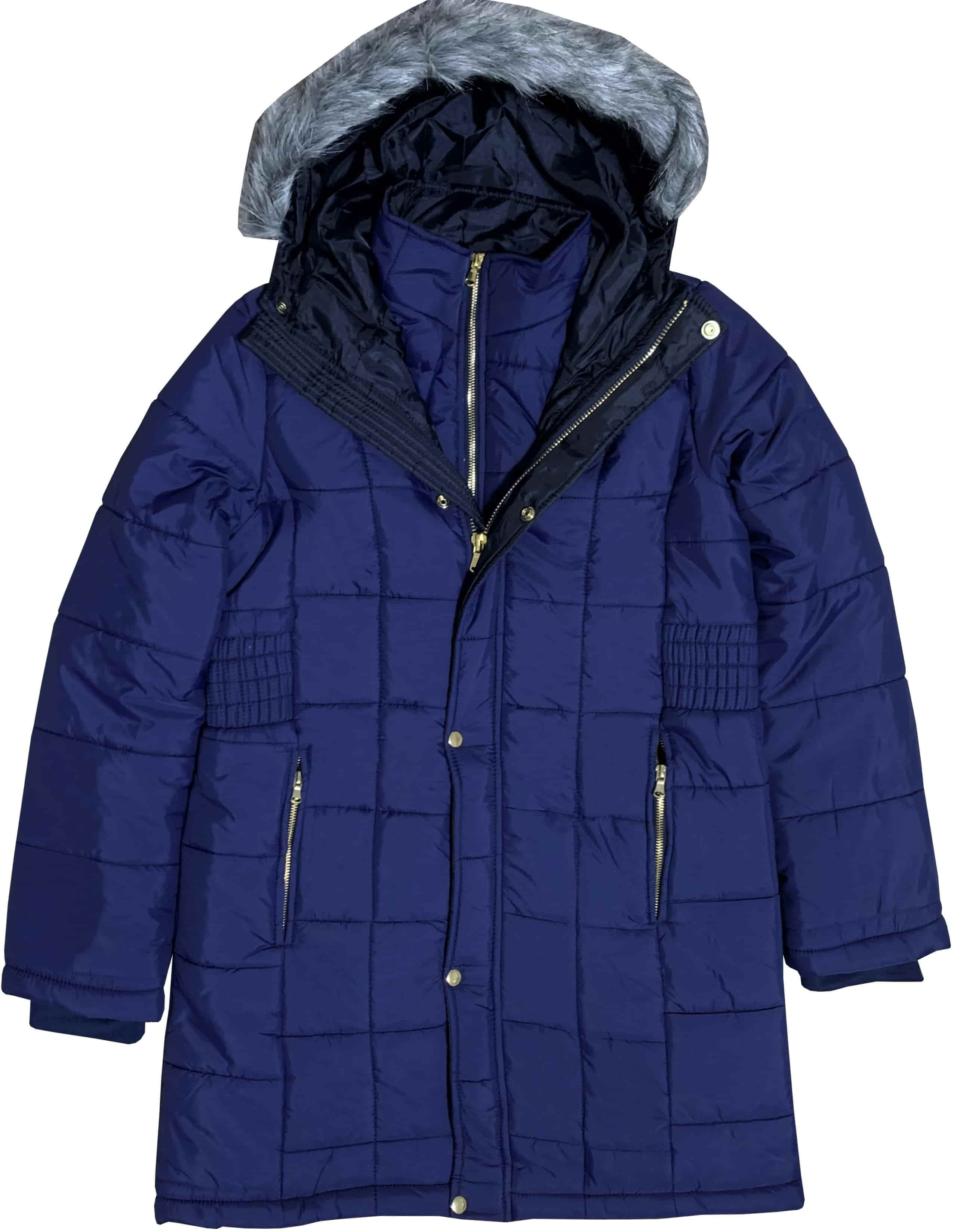 Women’s Warm Winter Coat Puffer Jacket with Hoodie Removable Fur