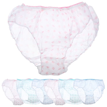 KAKOWELY 7 Pcs Culottes Jetables Post-Partum pour Maternité Culottes Culottes Post-Partum sous-Vêtements Non Tissés - Taille g (Couleur Assortie),11.42"X10.83"X0.2"