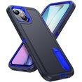 thumbnail image 2 of for iPhone 14 Plus Case, Étui de Téléphone iPhone 14 Plus avec Béquille Intégrée, Étui de Protection Robuste Antichoc/antipoussière/antichute de Qualité Militaire pour iPhone 14 Plus, Bleu, 2 of 9